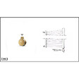 OTITEC - Sèche-serviettes électrique – 124 x 50 cm – Doré – Avec thermostat connecté  - CHARLI - vignette