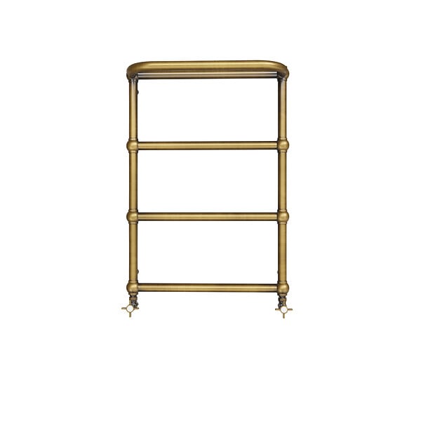 OTITEC - Sèche-serviettes électrique - Avec thermostat connecté - NEBULA - 74 x 53 cm - Laiton Brossé - 400W - large