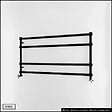 OTITEC - Sèche-serviettes électrique - Avec thermostat connecté - WAME - 120 x 53 cm - Noir - 800W - vignette