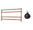 OTITEC - Sèche-serviettes électrique - Avec thermostat connecté - WAME - 100 x 53 cm - Cuivre Brossé - 600W - vignette