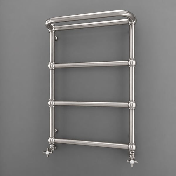 OTITEC - Sèche-serviettes électrique - Avec thermostat connecté - NEBULA - 120 x 53 cm - Inox Brossé - 300W - large
