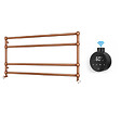 OTITEC - Sèche-serviettes électrique - Avec thermostat connecté - WAME - 100 x 53 cm - Cuivre Brossé - 800W - vignette
