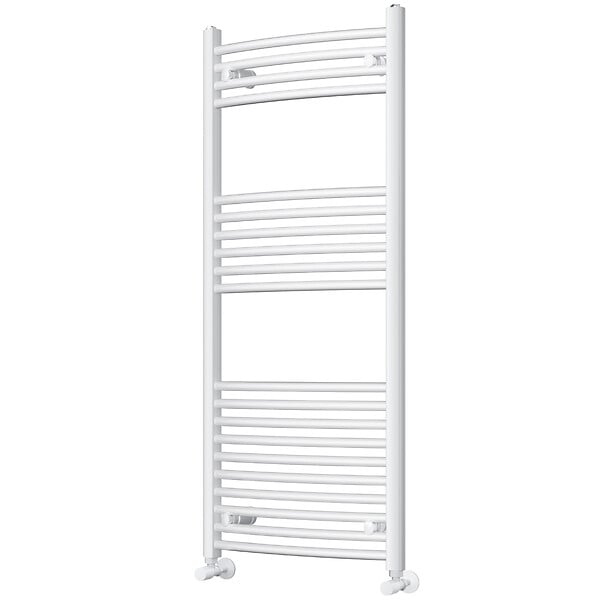 OTITEC - Sèche-serviettes électrique – 120 x 50 cm – Blanc – 400W - Avec thermostat connecté - ELEGANT - large