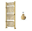 OTITEC - Sèche-serviettes électrique – 120 x 50 cm – Doré – 700W - Avec thermostat connecté - SUDO - vignette
