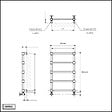 OTITEC - Sèche-serviettes électrique - Avec thermostat connecté - WEMA - 50 x 53 cm - Noir - 800W - vignette