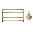 OTITEC - Sèche-serviettes électrique - Avec thermostat connecté - WAME - 120 x 53 cm - Laiton Brossé - 700W - vignette