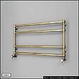 OTITEC - Sèche-serviettes électrique - Avec thermostat connecté - WAME - 120 x 53 cm - Laiton Brossé - 700W - vignette