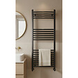 OTITEC - Sèche-serviettes électrique – 120 x 50 cm – Noir – 800W - Avec thermostat connecté - ELEGANT - vignette