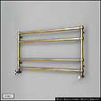 OTITEC - Sèche-serviettes électrique - Avec thermostat connecté - WAME - 120 x 53 cm - Laiton Brossé - 400W - vignette