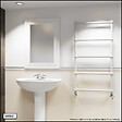 OTITEC - Sèche-serviettes électrique - Avec thermostat connecté - WEMA - 75 x 53 cm - Blanc - 600W - vignette