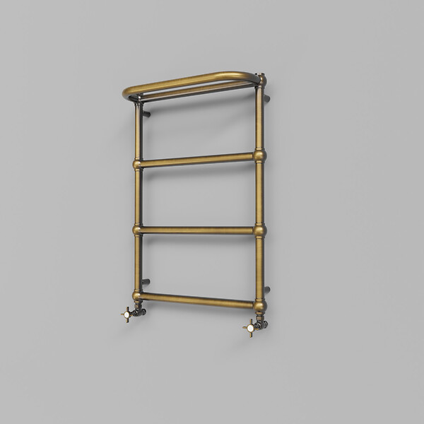 OTITEC - Sèche-serviettes électrique - Avec thermostat connecté - NEBULA - 120 x 53 cm - Laiton Brossé - 300W - large