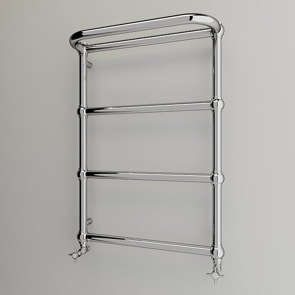 OTITEC - Sèche-serviettes électrique - Avec thermostat connecté - NEBULA - 120 x 53 cm - Chrome - 400W - large