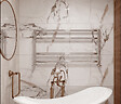 OTITEC - Sèche-serviettes eau chaude - WAME - 100 x 53 cm - Chrome - vignette