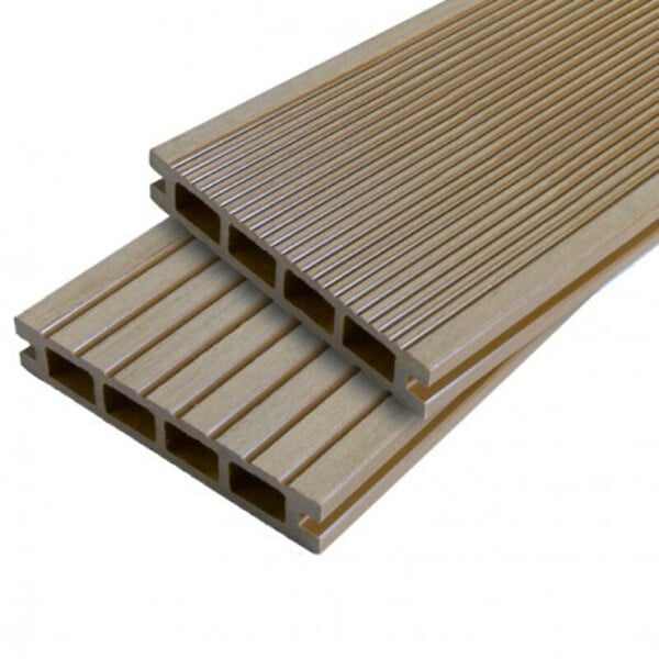 MCCOVER - PACK 10m² lame de terrasse composite Dual + ACCESSOIRES 2400mm Beige clair, ep.25mm, l.14 cm, L.240 cm - large