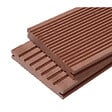 MCCOVER - PACK 4 m² lame de terrasse composite Maxima + ACCESSOIRES 3600mm Brun rouge, ep.22mm, l.14 cm, L.360 cm - vignette