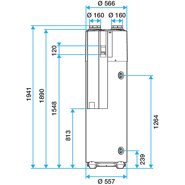 ALDES - T.Flow Hygro+ Logement collectif - B200 T.FLOW HYGRO+ Non connecté - large