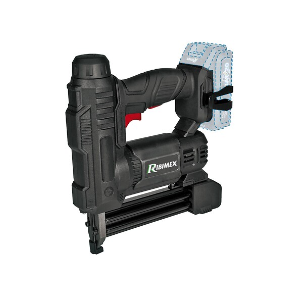 RIBIMEX - Agrafeuse Et Cloueuse R-bat20 20v Sans Fil - PRBAT20/AGRSB - large