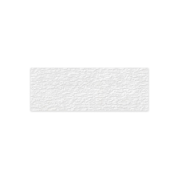 RO'MA NATURE - Carrelage effet Béton 3D Blanc Lin 90x32x1,05 cm Sorelan - Mur intérieur (vendu par carton de 1,15 m²) - large