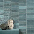 RO'MA NATURE - Carrelage effet Zellige Bleu Mer 20x6,5x0,85 cm Brillant Orisel - Mur intérieur (vendu par carton de 0,5 m²) - vignette