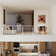 AICA SANITAIRE - Garde-corps Aluminium argenté mat - 500cm x H.100cm - Rampe escalier avec 5 traverses - Intérieur et extérieur - Pose latérale - vignette