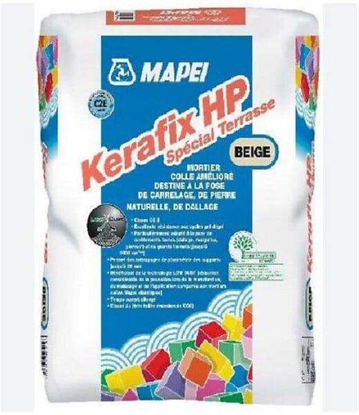 MAPEI - Mortier colle KERAFIX HP terrasse - Coloris: Beige - large