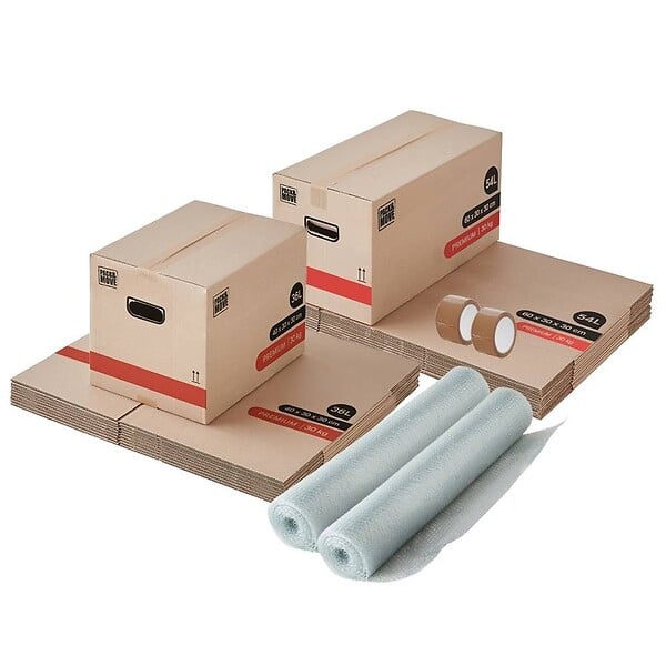 PACK AND MOVE - Pack and Move - Kit déménagement Premium T1/T2 + 2 adhésifs offerts - large