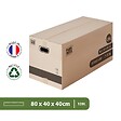 PACK AND MOVE - Pack and Move - Lot 30 cartons déménagement stockage XL - 80 x 40 x 40 cm - Poignées renforcées - 2 adhésifs offerts - vignette