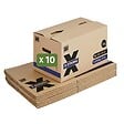 PACK AND MOVE - Pack and Move - Lot de 10 Cartons Déménagement X Strong - 60 x 30 x 30 cm - Charge 40 kg - Extrême Résistance - Grande Capacité - vignette