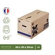 PACK AND MOVE - Pack and Move - Lot de 10 Cartons Déménagement X Strong - 60 x 30 x 30 cm - Charge 40 kg - Extrême Résistance - Grande Capacité - vignette