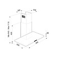 AIRLUX - hotte décorative murale 90cm 63db 564m3/h noir - AHBF971BK - vignette