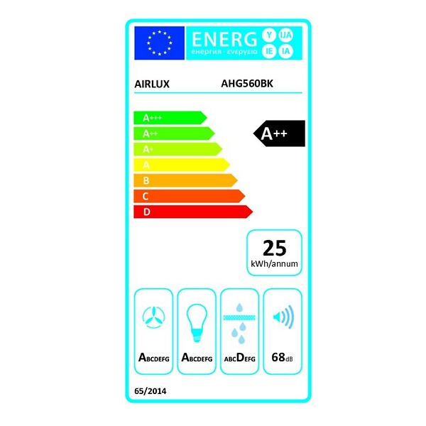 AIRLUX - groupe filtrant 52cm 553m³/h noir - AHG560BK - large