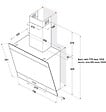 INDESIT - hotte décorative inclinée 80cm 647m3/h verre/noir - ihvp83flmk - vignette