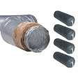 NATHER - Lot 4 gaines souples PVC isolées 25 mm ECOSOFT | 6 mètres Ø 80 mm - vignette