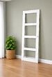 GD MENUISERIES - Porte Coulissante Tana Blanc Vitree H204 X L63, Coquilles Blanc - vignette