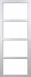GD MENUISERIES - Porte Coulissante Tana blanc Vitree H204 x L63, coquilles, tire doigt - vignette