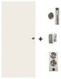 GD MENUISERIES - Porte Coulissante Blanc Pur Lacdor  H204 x L83 cm, Serrure a condamnation - vignette