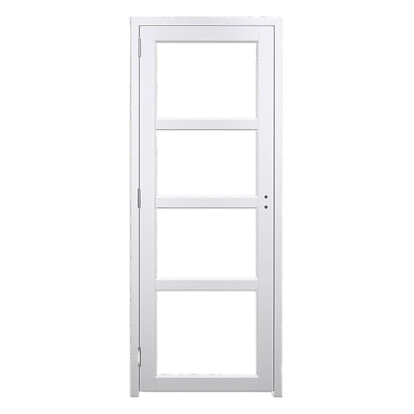 GD MENUISERIES - Bloc Porte Tana Blanc Transparent H204 x L63 cm Côte Tableau P.Droit - large