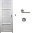 GD MENUISERIES - Bloc Porte Tamera Blanc H204 x L63 cm Côte Tableau P.Droite,Poignee Pomerol - vignette
