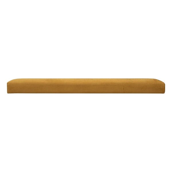 ATMOSPHERA - Pouf pliant et Coffre de rangement en tissu Jaune Moutarde 76 x 38 cm - large
