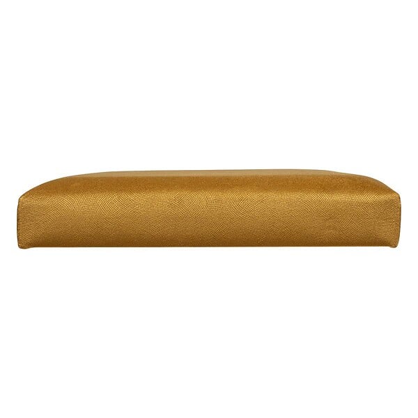 ATMOSPHERA - Pouf pliant et Coffre de rangement en tissu Jaune Moutarde 76 x 38 cm - large
