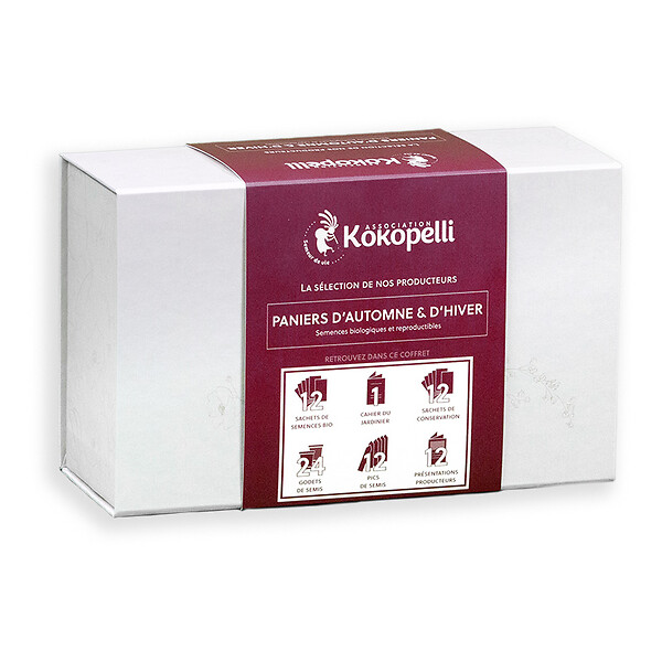 ASSOCIATION KOKOPELLI - Coffret de graines bio Paniers d'automne & d'hiver - La sélection des producteurs - large
