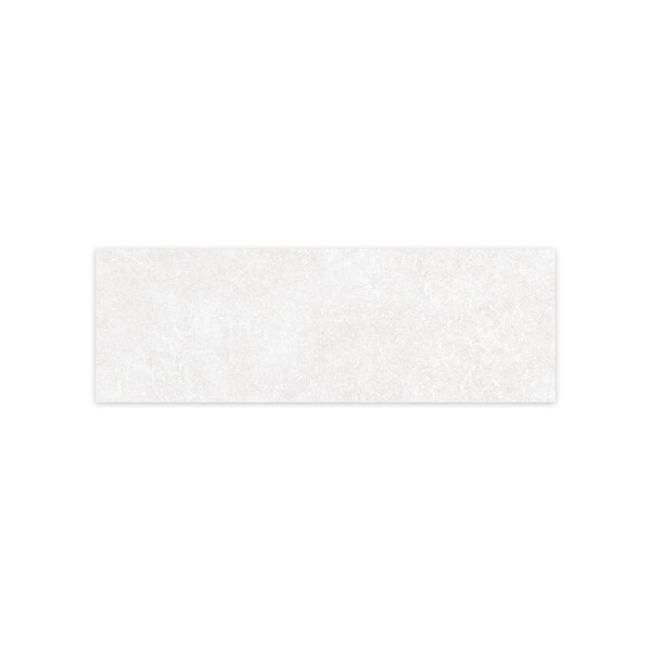 RO'MA NATURE - Carrelage effet Béton Blanc Lin 75x25x1,05 cm Sorelan - Mur intérieur (vendu par carton de 1,31 m²) - large