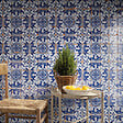 RO'MA NATURE - Carrelage Vintage Bleu Petra 33x33x0,95 cm Castelia - Mur intérieur (vendu par carton de 1,09 m²) - vignette