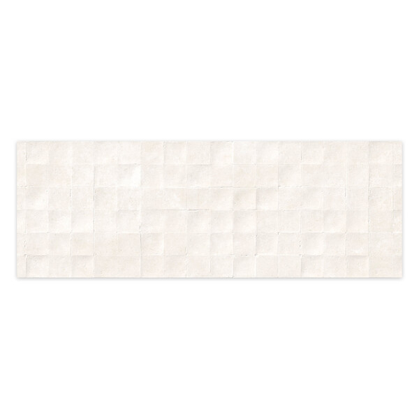 RO'MA NATURE - Carrelage effet Béton 3D Beige Nuage Cuadro 100x33,3x0,98 cm Montelis - Mur intérieur (vendu par carton de 1,67 m²) - large