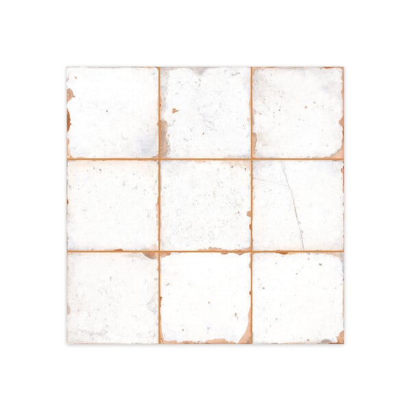 RO'MA NATURE - Carrelage Vintage Blanc 33x33x0,95 cm Castelia - Mur intérieur (vendu par carton de 1,09 m²) - large