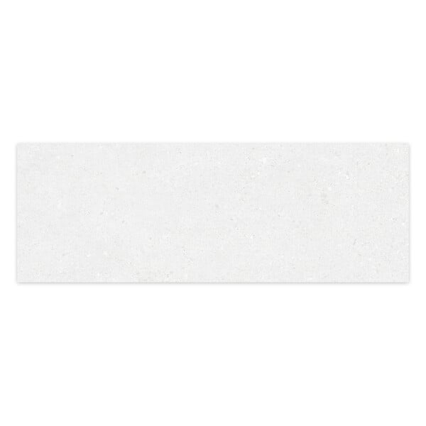 RO'MA NATURE - Carrelage effet Béton Blanc 100x33,3x0,86 cm Arvelis - Mur intérieur (vendu par carton de 2 m²) - large