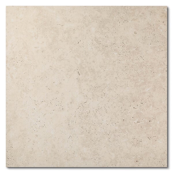 RO'MA NATURE - Carrelage effet Travertin Beige 60x60x2 cm Pietra - Sol extérieur (vendu par 0,72 m² soit 2 dalles) - large