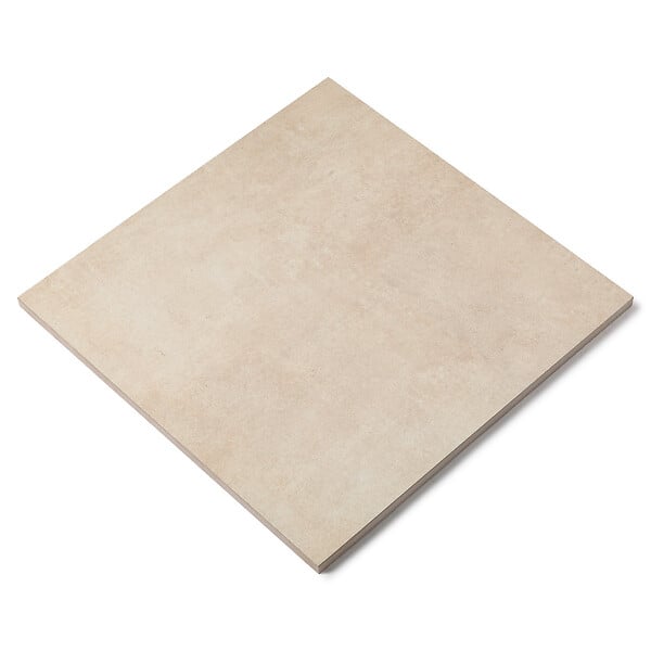 RO'MA NATURE - Carrelage effet Béton Beige 60x60x2 cm Cemento - Sol extérieur (vendu par 0,72 m² soit 2 dalles) - large