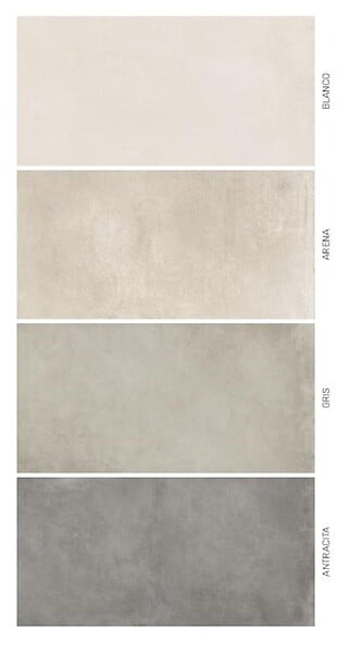 HALCON - Carrelage de sol effet béton/ciment- Série MADOX (60.5x60.5 cm) - Dimensions: 60,5 x 60,5 cm - GRIS non rectifié - large