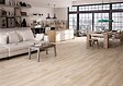HALCON - Carrelage de sol effet bois - Série ATELIER (23,3 x 120 cm) - Dimensions: 23.3x120 cm - Coloris: Blanco - Non rectifié - Epaisseur: 7.8 mm - vignette